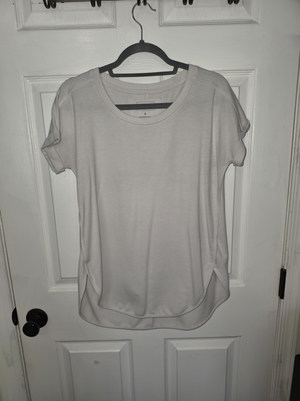 Sonoma White  Short-Sleeve Scoop Neck Tunic Top